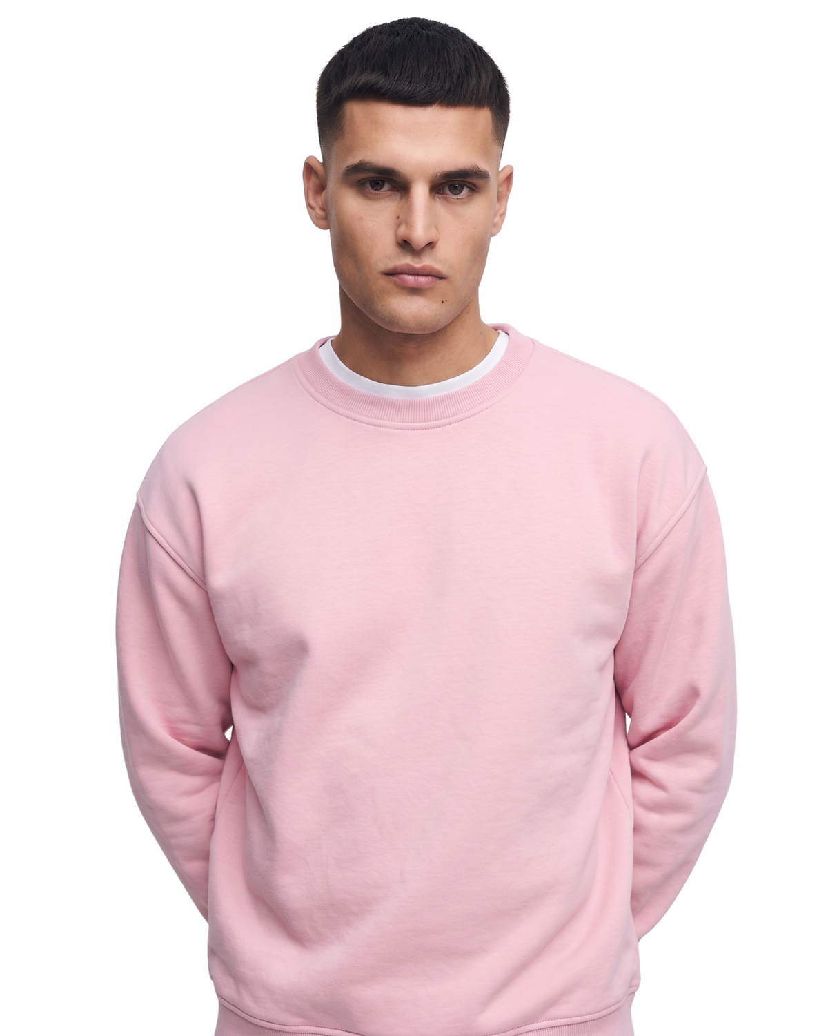 Pink Basic Sweat Shirt