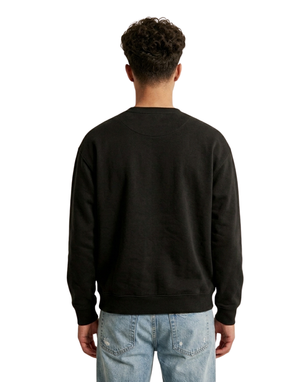 Black Basic Sweat Shirt