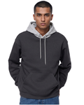 Charcoal With Grey Basic Kangaroo Hoodie