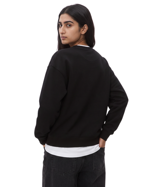 Black Basic Sweat Shirt
