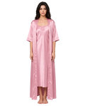 Blush Pink Silk 2-Piece Nightwear Set