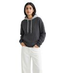 Charcoal With Grey Basic Kangaroo Hoodie