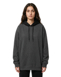Charcoal With Black Basic Kangaroo Hoodie