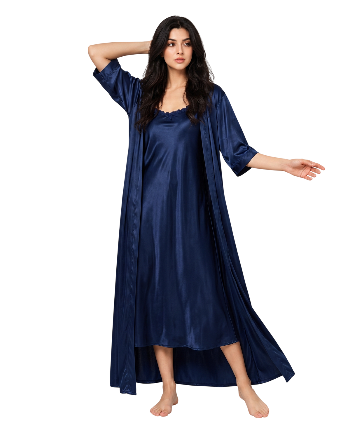 Midnight Luxe Silk 2-Piece Nightwear Set