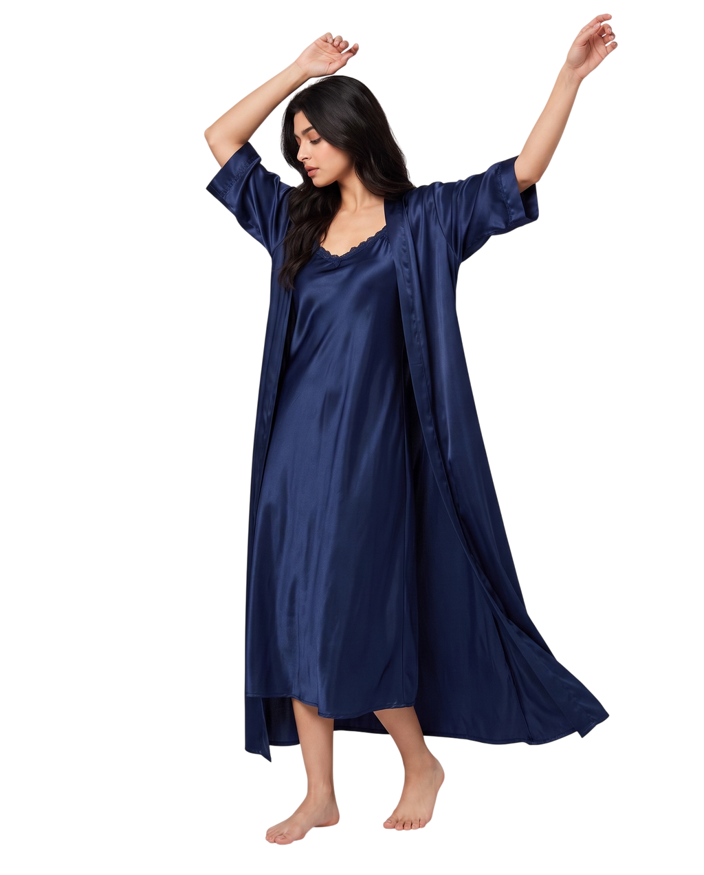 Midnight Luxe Silk 2-Piece Nightwear Set