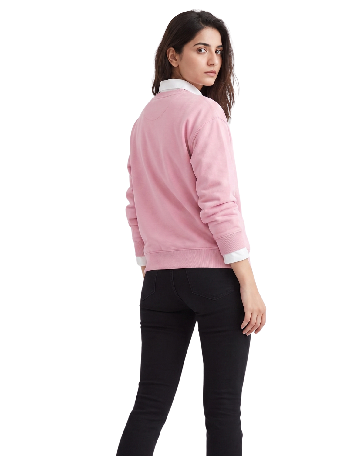 Pink Basic Sweat Shirt
