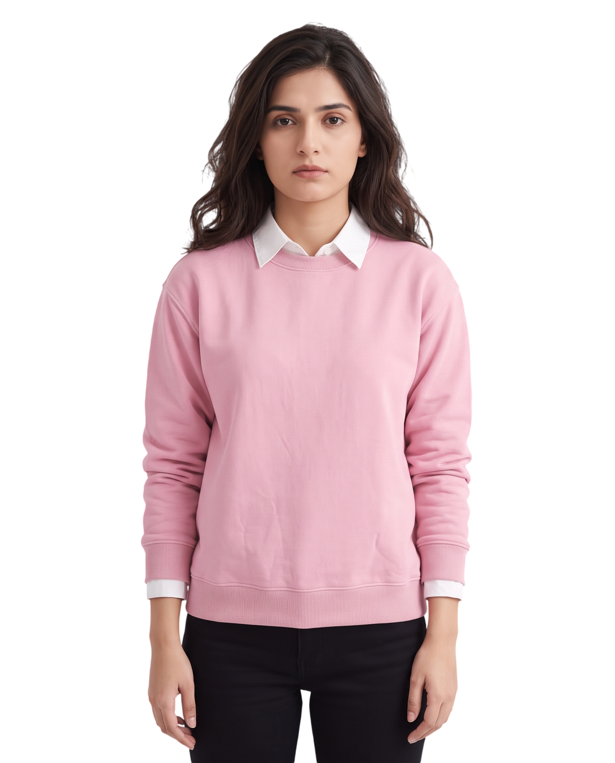 Pink Basic Sweat Shirt