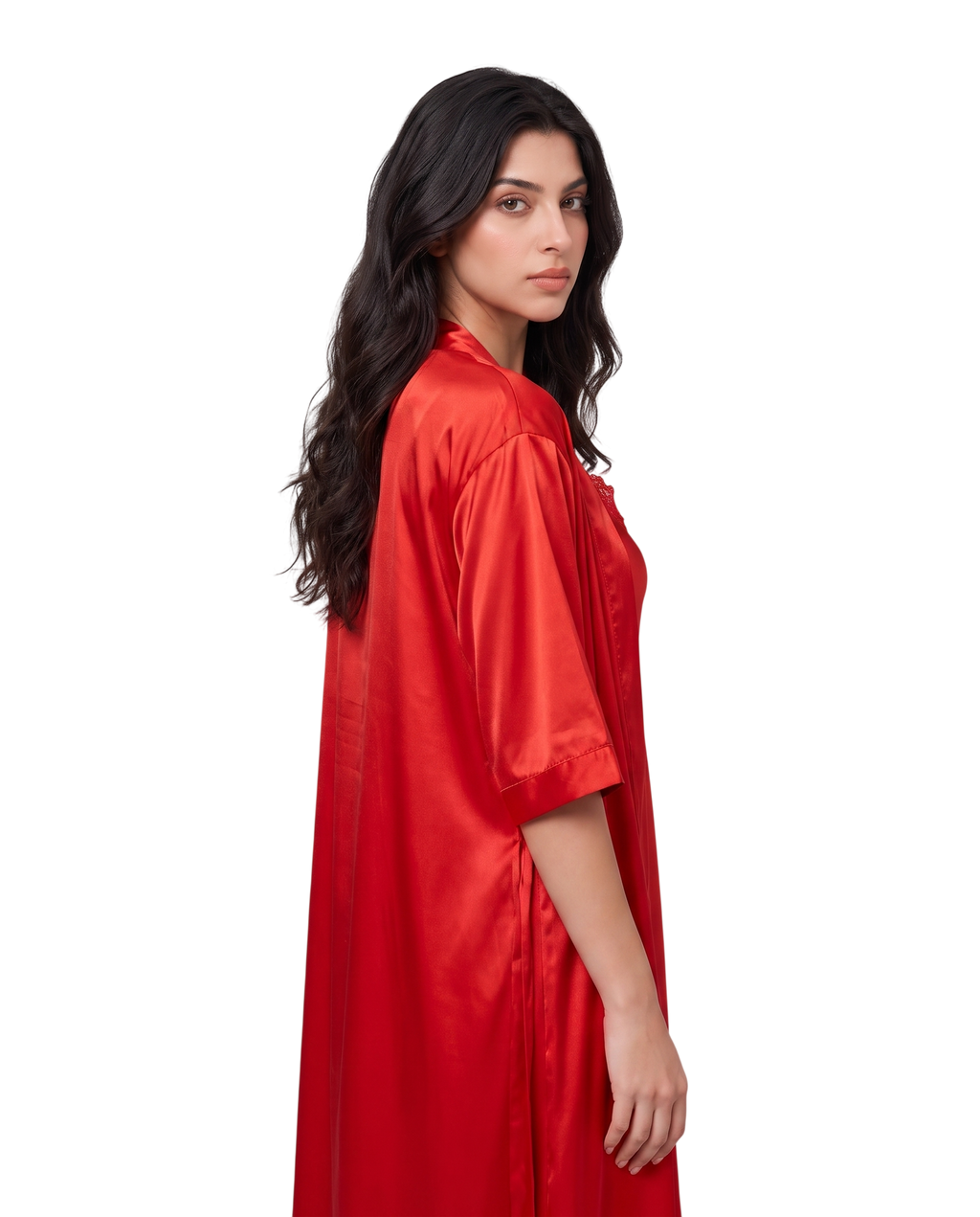 Red Luxe Silk 2-Piece Nightwear Set