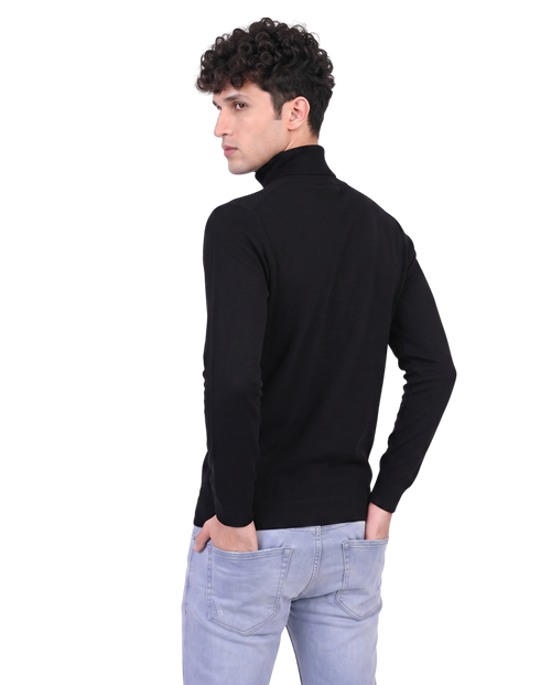 Black High Neck for Men's