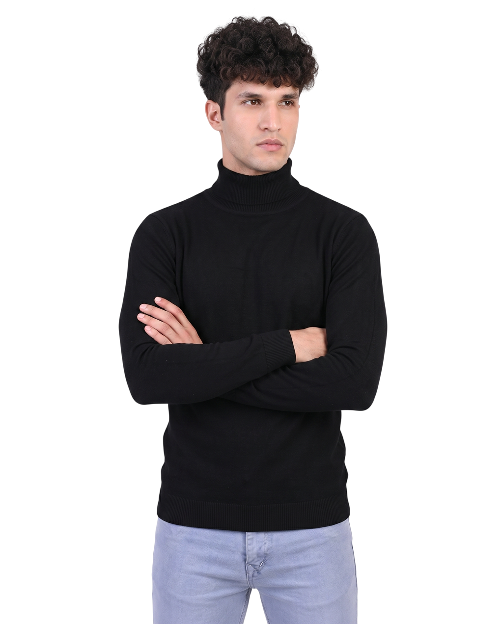 Black High Neck for Men's