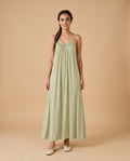 LunaFlow Backless Maxi | Pistachio